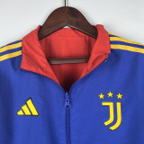 2023-24 JUV Red & Blue Double Sided Windbreaker (双面风衣)