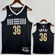 2023-24 Grizzlies SMART #23 Black City Edition Top Quality Hot Pressing NBA Jersey