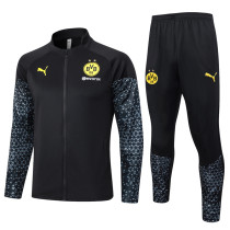 2023-24 Dortmund Black Jacket Tracksuit #A695