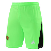 2023-24 Man Utd Fluorescent Green GoalKeeper Shorts Pants