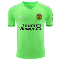 2023-24 Man Utd Fluorescent Green GoalKeeper Soccer Jersey
