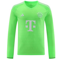 2023-24 Bayern Fluorescent Green GoalKeeper Long Sleeve Soccer Jersey (长袖)