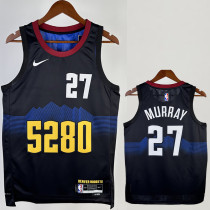 2023-24 Nuggets MURRAY #27 Black City Edition Top Quality Hot Pressing NBA Jersey