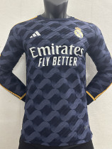 2023-24 RMA Away Long Sleeve Player Version Soccer Jersey (长袖球员)