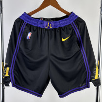 2023-24 LAKERS Black City Edition Top Quality NBA Pants