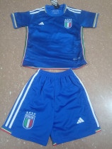 2023 Italy Home Kids Soccer Jersey a#d