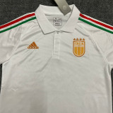 2023-24 Italy White Polo Short Sleeve