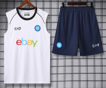 2024-25 Napoli White Tank top and shorts suit