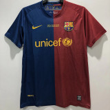 2008-2009 BAR UCL Version Home Retro Soccer Jersey(UCL版暗色有决赛字)