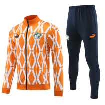 2023-24 Ivory Coast Orange Jacket Tracksuit