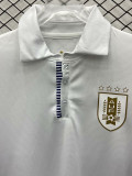 2024 Uruguay White Commemorative Edition Fans Soccer Jersey