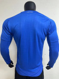 2024-25 Italy Home Long Sleeve Player Version Soccer Jersey (长袖球员)