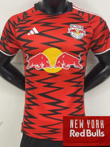 2024-25 New York Red Bulls Red Player Version Soccer Jersey (纽约红牛)