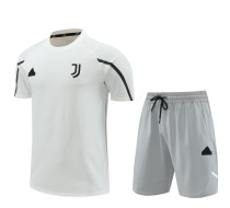 2024-25 JUV White Training Short Suit (100%Cotton)纯棉