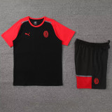 2024-25 ACM Black Training Short Suit (High Quality)纯棉纱