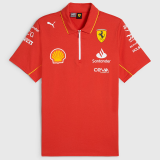 2024 Ferrari Red Polo Racing Suit (有领)