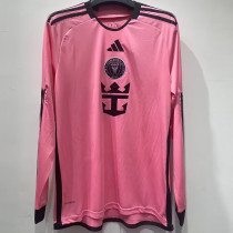 2024-25 Inter Miami Home Long Sleeve Soccer Jersey (长袖)