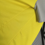 2024-25 Flamengo Yellow Gray Polo Short Sleeve(有领)