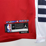 2024-25 Clippers WESTBROOK #0 Red Top Quality Hot Pressing NBA Jersey (Trapeze Edition) 飞人版