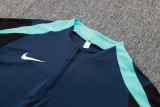 2024-25 NK Royal Blue Half Pull Tracksuit #05(半拉链)