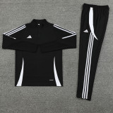 2024 AD Black Half Pull Tracksuit #AB06 (半拉链)