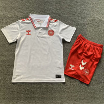 2024-25 Denmark Away Kids Soccer Jersey