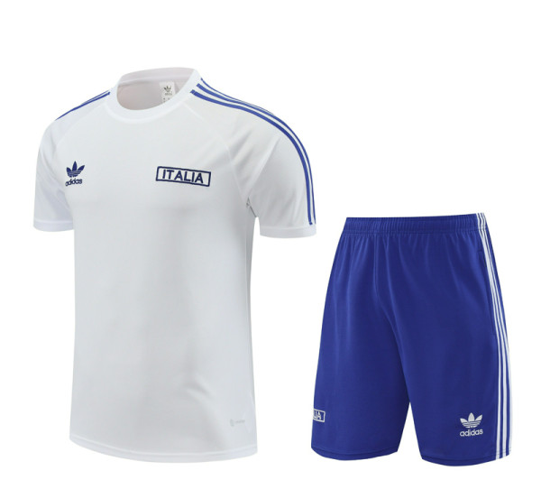 2024-25 Italy White Training Short Suit