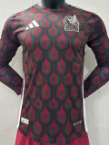 2024-25 Mexico Home Long Sleeve Player Version Soccer Jersey (长袖球员)