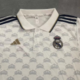 2023-24 RMA White Polo Short Sleeve (印花)