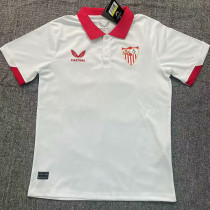 2023-24 Sevilla White Polo Short Sleeve