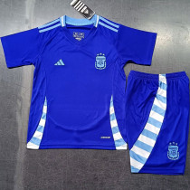 2024-25 Argentina Away Kids Soccer Jersey