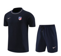 2024-25 ATM Royal Blue Training Short Suit (100%Cotton)纯棉