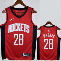 2022-23 ROCKETS WAGNER #28 Red Away Top Quality Hot Pressing NBA Jersey