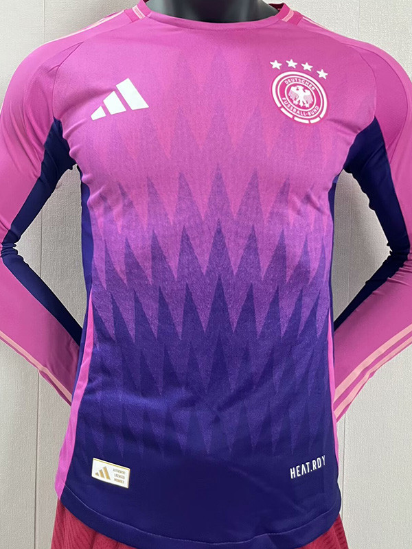 2024-25 Germany Away Long Sleeve Player Version Soccer Jersey (长袖球员)