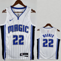 2022-23 Magic WAGNER #22 White Home Top Quality Hot Pressing NBA Jersey