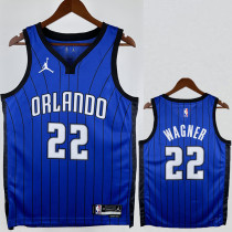2022-23 Magic WAGHER #22 Royal blue Top Quality Hot Pressing NBA Jersey (Trapeze Edition)