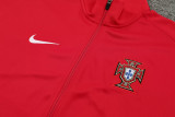 2024-25 Portugal Red Jacket Tracksuit