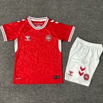 2024-25 Denmark Home Kids Soccer Jersey