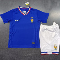 2024-25 France Home Kids Soccer Jersey