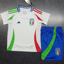 2024-25 Italy Away Kids Soccer Jersey