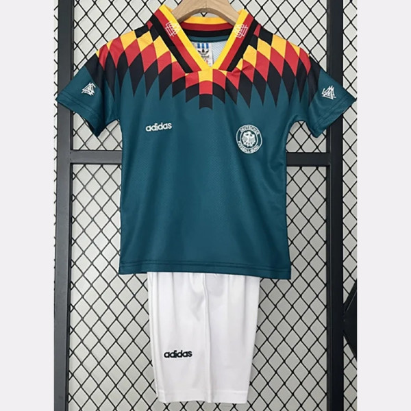 1994 Germany Away Kids Retro Soccer Jersey