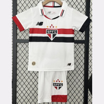 2024-25 Sao Paulo Home Kids Soccer Jersey