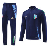 2024-25 Italy Royal Blue Jacket Tracksuit #02