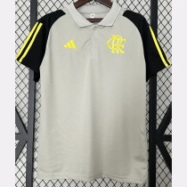 2024-25 Flamengo Gray Polo Short Sleeve(有领)