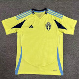 2024-25 Sweden Home Fans Soccer Jersey