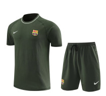 2024-25 BAR Army Green Training Short Suit (100%Cotton)纯棉