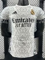 2023-24 RMA White Special Edition Player Version Soccer Jersey *队徽花纹