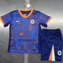 2024-25 Netherlands Away Kids Soccer Jersey