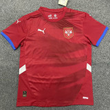 2024-25 Serbia Home Fans Soccer Jersey
