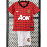 2012-2013 Man Utd Home Kids Retro Soccer Jersey